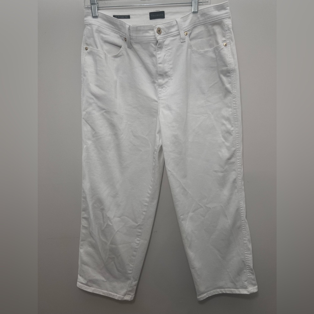 Talbots White Stovepipe Jean 12